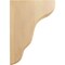 Ekena Millwork 1 3/4"W x 5 1/4"D x 7 1/2"H Plymouth Wood Bracket, Red Oak BKTW02X05X08PLRO - alternate 4